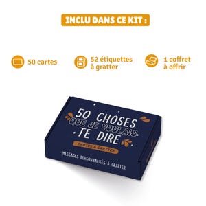 50 Cartes à Gratter Personnalisables + 52 Autocollants Dorés - Cadeau Créatif Pour Anniversaire, Saint-Valentin, Noël, Baby Shower