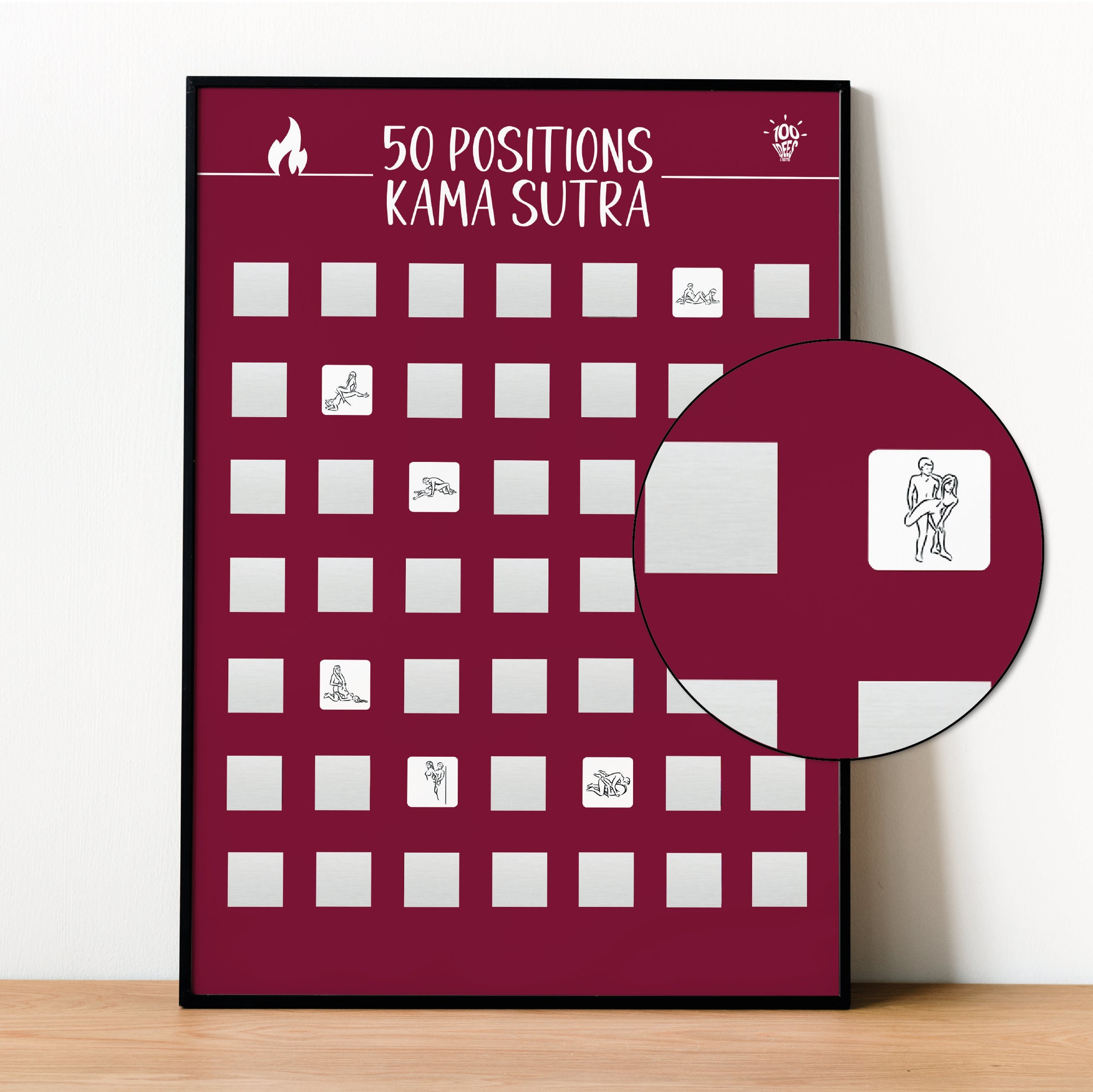 Kamasutra Sex Positions Cartes à jouer imprimées ArtBack Jeu de table 108  positions différentes -  Canada