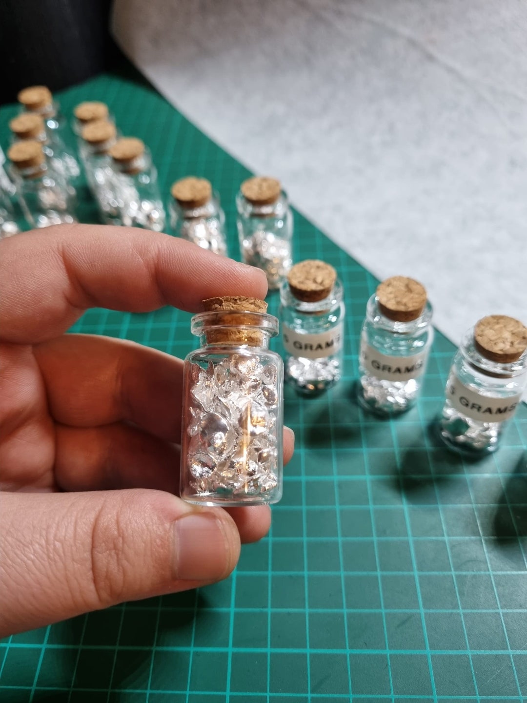 1 Gram Pure Silver Bar + 1 Gram Silver Shot + 10 Natural Gold Nuggets - Collector's Set