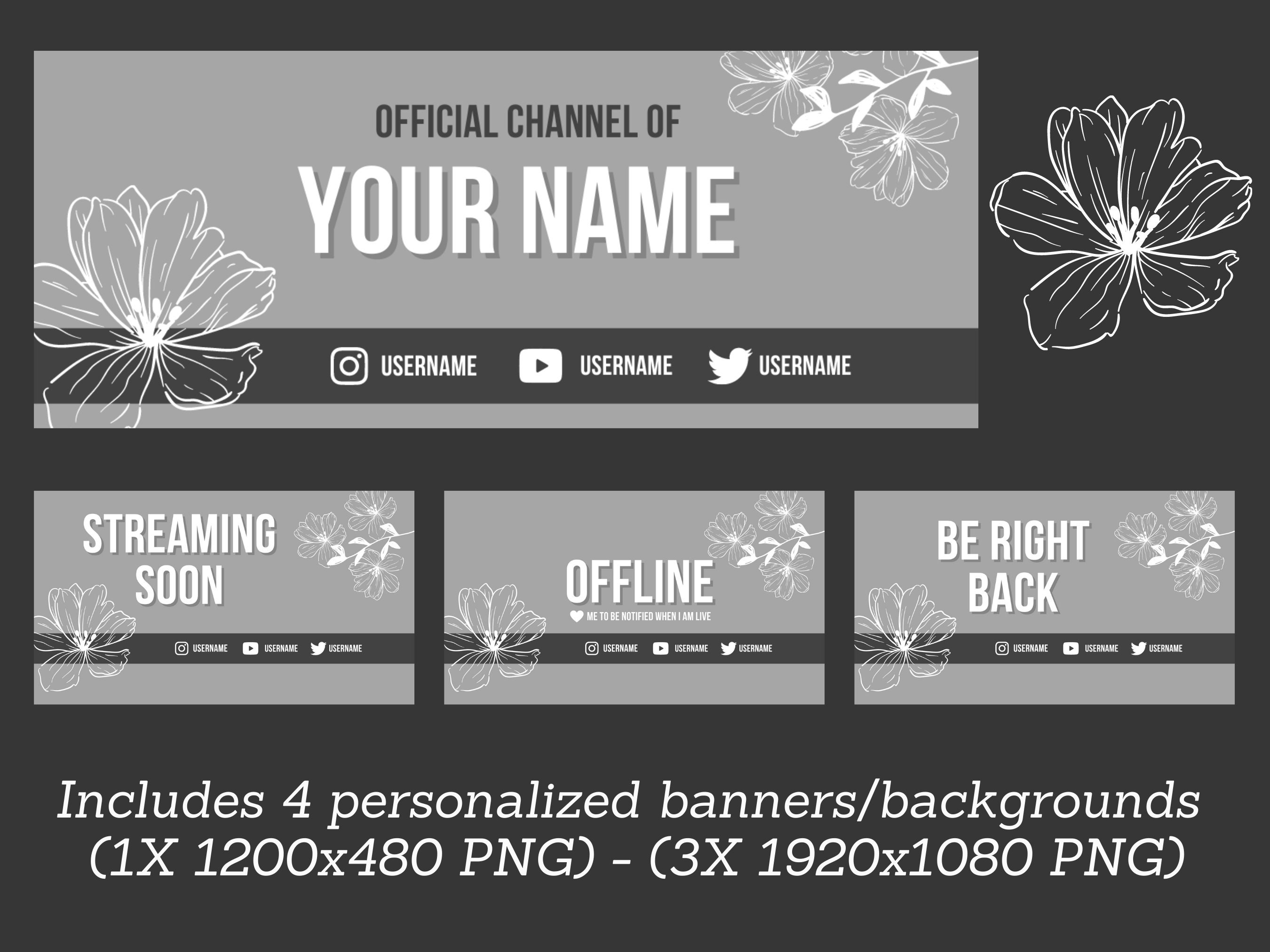 Twitch Panels Twitch Banner Twitch Background Twitch Etsy Canada