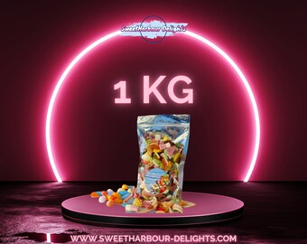 1kg Pick n Mix Sweets Bag - Perfect Birthday, Get Well Soon, or Easter Gift - English/British Candy Assortment - Gamer’s Delight