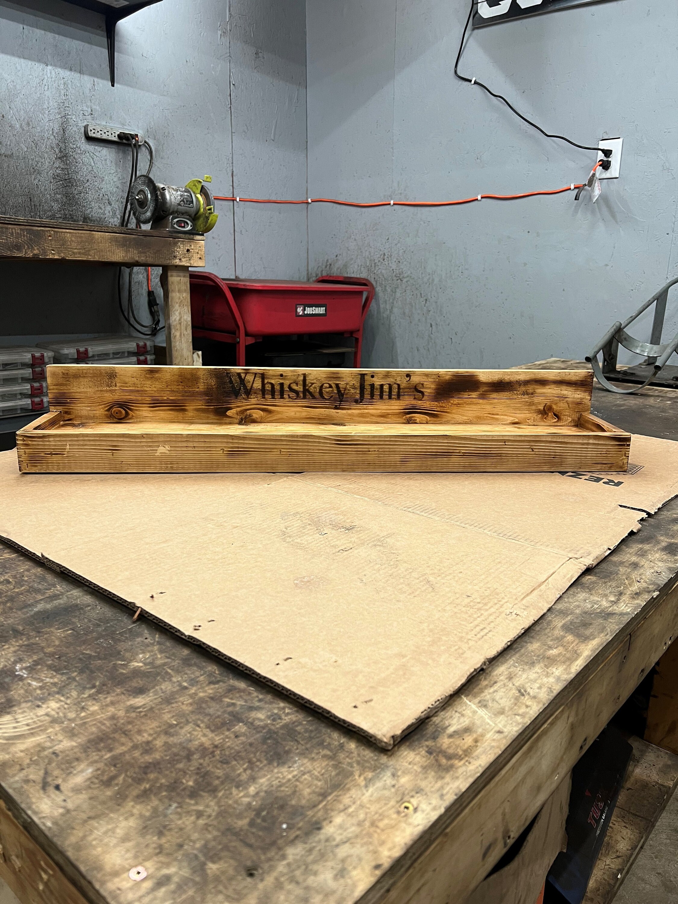 Rustic Liquor Shelf Etsy