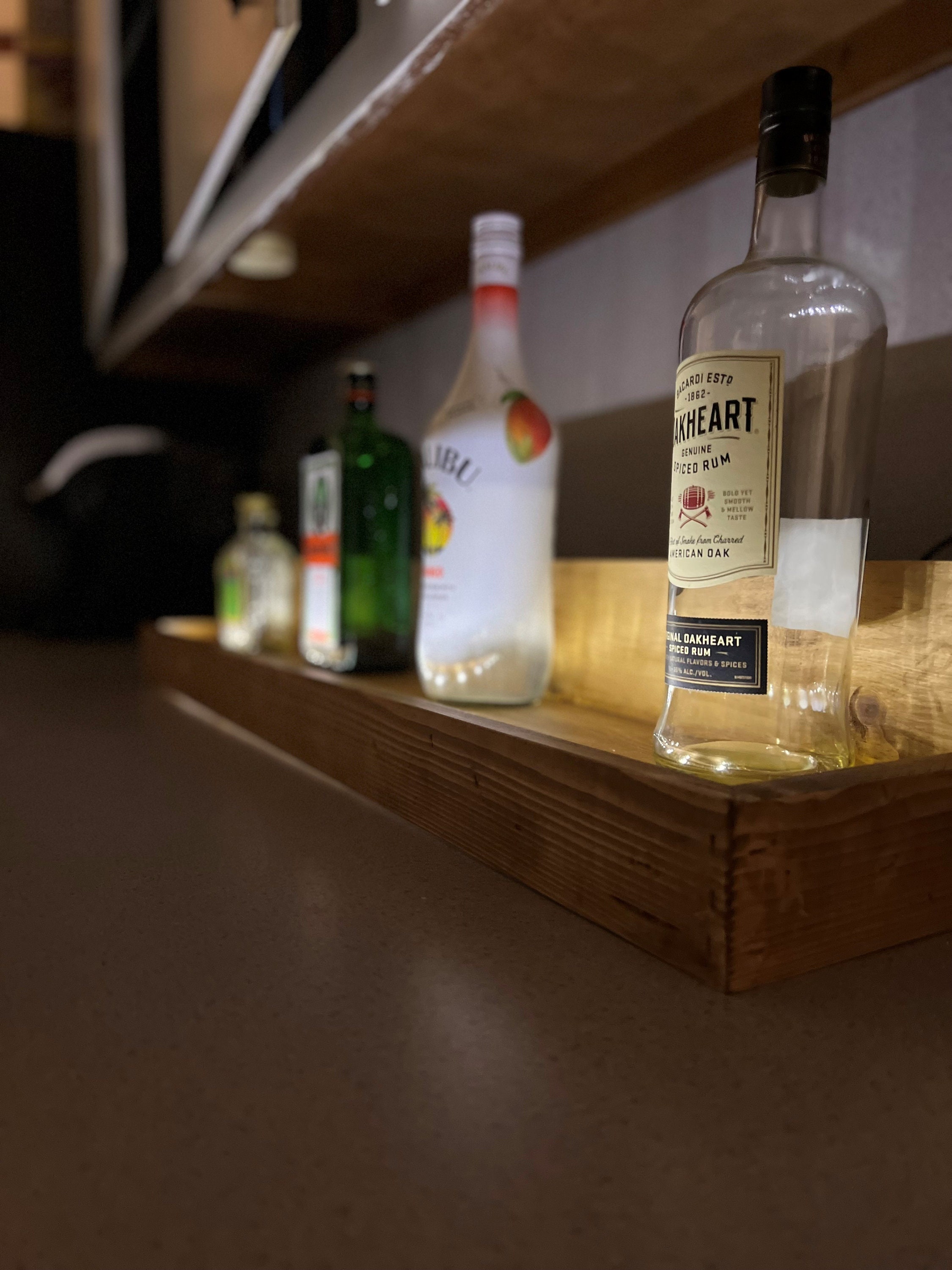 Rustic Liquor Shelf Etsy