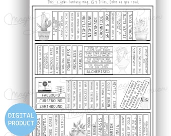 Fantasy Bookshelf #4, reader gifts, bookshelf, bookish goodies, reading tracker, reading planner, book tracker, books