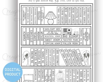 Dark Romance Bookshelf #3, reading tracker