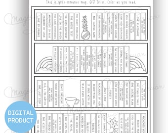 Romance Bookshelf, reading tracker, bookish merch, romance reader