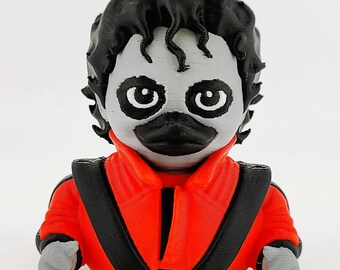 MJ Zombie Duck | Graveyard Dance Music Icon Collectible | Horror Fan Gift