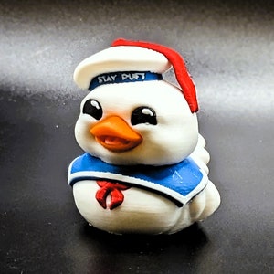 GHOSTBUSTERS DUCK | Available In Two Sizes | Stay Puft Plastic Cute MARSHMALLOW Jeep Duck| You've Been Ducked!