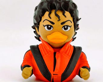 MJ Red Jacket Duck | Music Icon Collectible Figurine | King of Pop Fan Gift