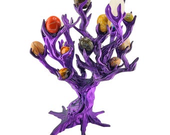 Exclusive Crooked Tumble Tree - Exclusive Hand Finished Metaphysical Display for Tumble Stones Crystals Free Shipping