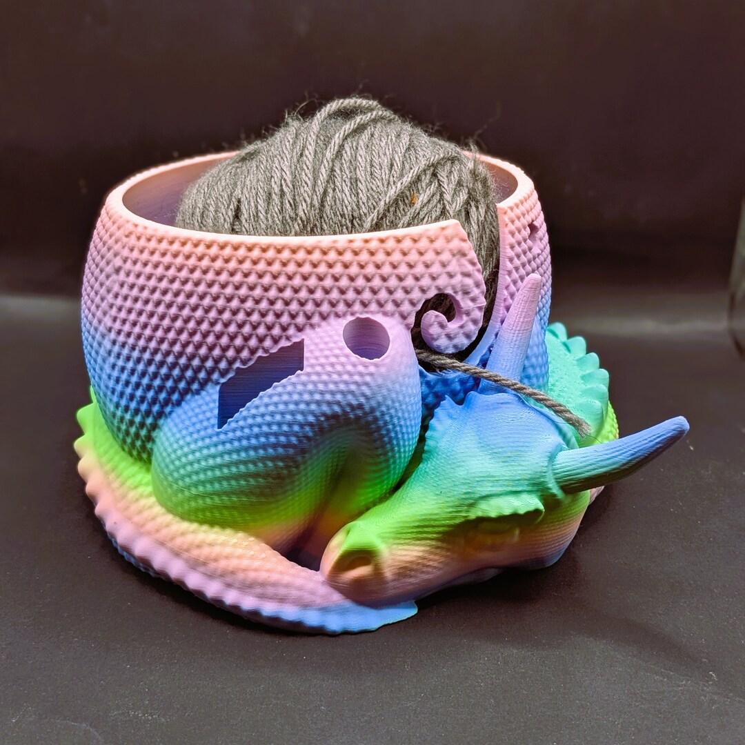 Dragon Yarn Bowl | Yarn Bowl for Crochet | Premium Printed Dragon Yarn ...