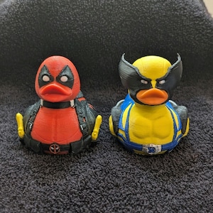 DEADPOOL and WOLVERINE Premium Ducks | Available In 4 Sizes | Deadpool and Wolverine | Cute Cruise Offroad Duck