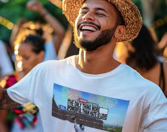 The Only Thing More Powerful Than Love T‑Shirt | Bad Bunny Tee | Unisex Graphic Tee