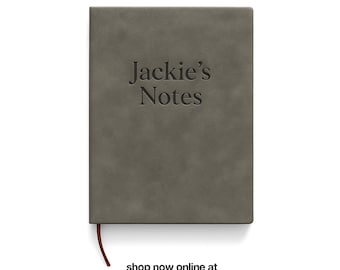 Personalised A5 Notebook Writing Book (Grey - Personalise With Your Own Logo/Name/Design)