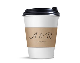 Personalised Cup Sleeves for 8oz Coffee Cups