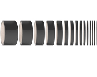 Decorative tape, matte grey, contour tape, sticker, tuning, MTB, stripe film, car sticker, cabinet wall, furniture film, sideboard, furniture decor, color line tape