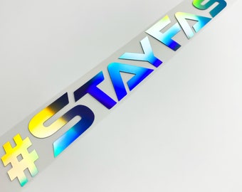Windshield Sticker stay fast Oilslick Stance Octane Sticker Tuning Camper Petrol Tuningcar Diesel Car Sticker faster Car Front 312