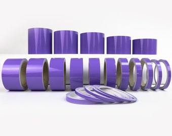 Styling strips, tuning, car decorative stripes, foil, purple gloss, car wrap, stripe foil, car stickers, model making, camper van, motorcycle, bike, rims