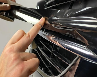 Car chrome trim black foil, black trim foil, Shadow Line Black exterior package, black optics package, sticker clinic+de