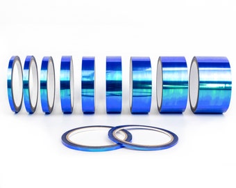 Oilslick Transparent Blue Stickers Fineline Linestripes Rainbow Stickers Tuning Decor Stripe Films Car Stickers Rainbow Motorhomes