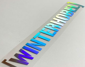 WINTER PLANER CAR Sticker Oilslick Tuning Car Sticker Windscreen Sticker Rear window sticker Rainbow NEOCHROME
