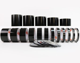 Car decorative stripes, styling strips, foil, black gloss chrome, Delate car foil, stripe foils, car stickers, model making, motorhome, motorcycle, bike