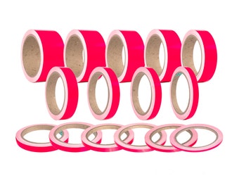 Neon Pink Stripe Decorative Film Car Decor Stripes Stickers Tuning Car Car Stickers Caravan Wardrobe Furniture Film Sideboard Decor