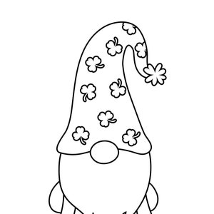 St Patrick&#39;s Gnomes Coloring Pages