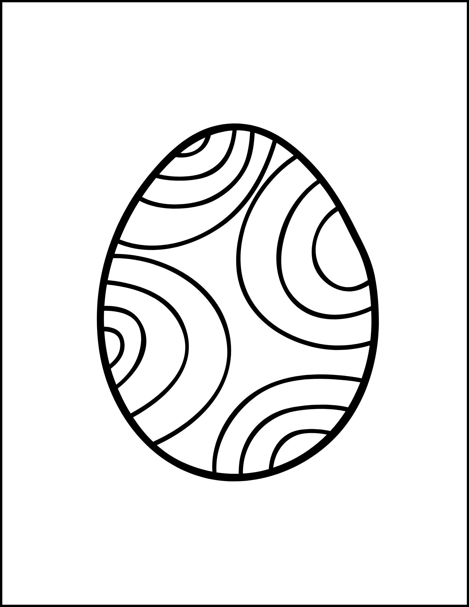 Easter Egg Coloring Pages - Etsy