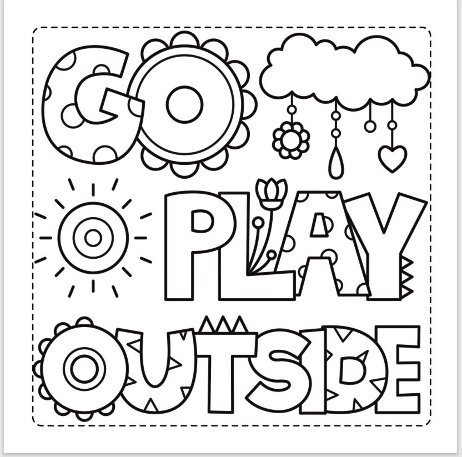 Kids Inspirational Coloring Pages - 20 Printable Designs (digital ...