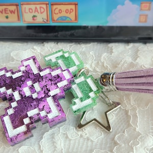 Purple Stardrop Keychain