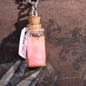 Alice in Wonderland drink me bottle necklace