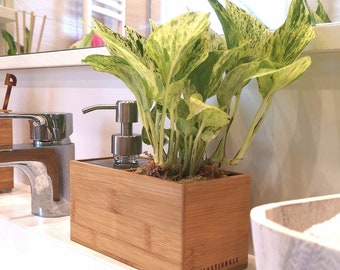Zeepdispenser & design plantenpot (DIY kit) | Saebe