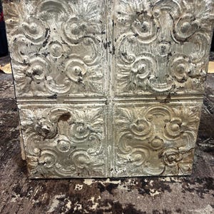 Antique Ceiling Tiles | Vintage Ceiling Panels from Texas | Unique Historic Reclaimed Decor for Restoration and Industrial Style Interiors
