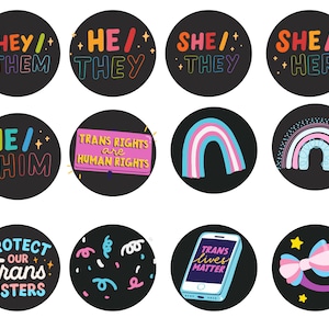Trans/Pronoun Button Template