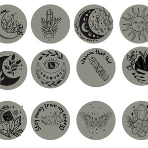 Witchy Vibes-Button PLANTILLA