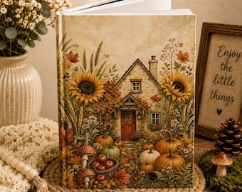 Cottagecore Herbst-Notizbuch, Herbst-Tagebuch, Geschenk für Schriftsteller