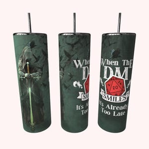 Dungeons and Dragons Tumbler | RPG Dice Dragon Cup | Gamer Gift