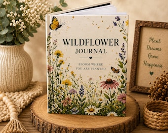 Wildblumen-Notizbuch (gebundene Ausgabe), Blühe, wo du gepflanzt bist – ein florales Notizbuch als Geschenk