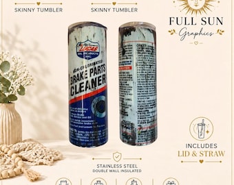 Brake Parts Cleaner Tumbler |Mechanic Gift, 20oz/30oz