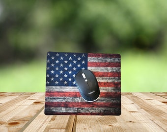 American Flag Mouse Pad| Office Supply| Office Décor