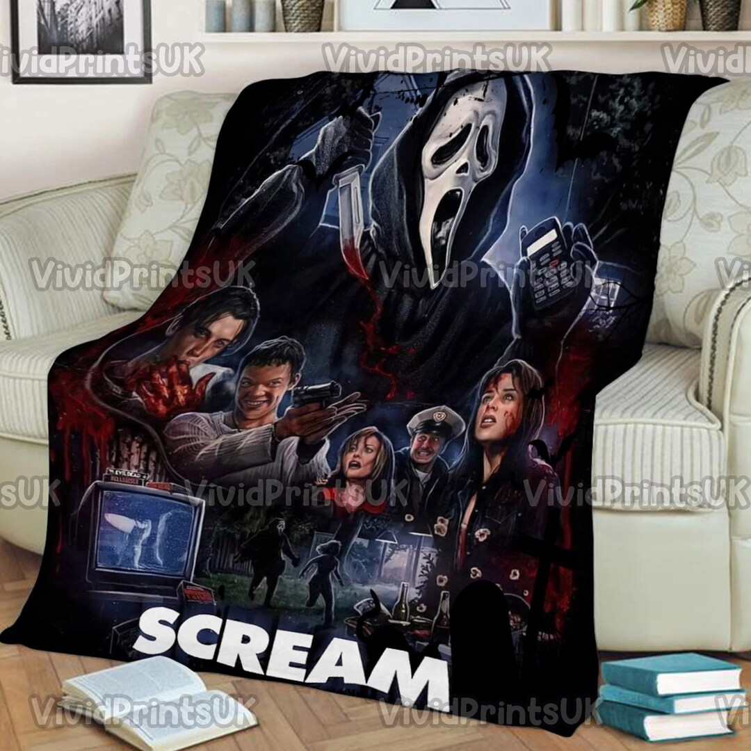 Horror Character Blanket Ghostface Blanket Horror Movie Etsy