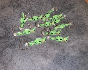 The Child/Baby Yoda/Grogu acrylic keychain