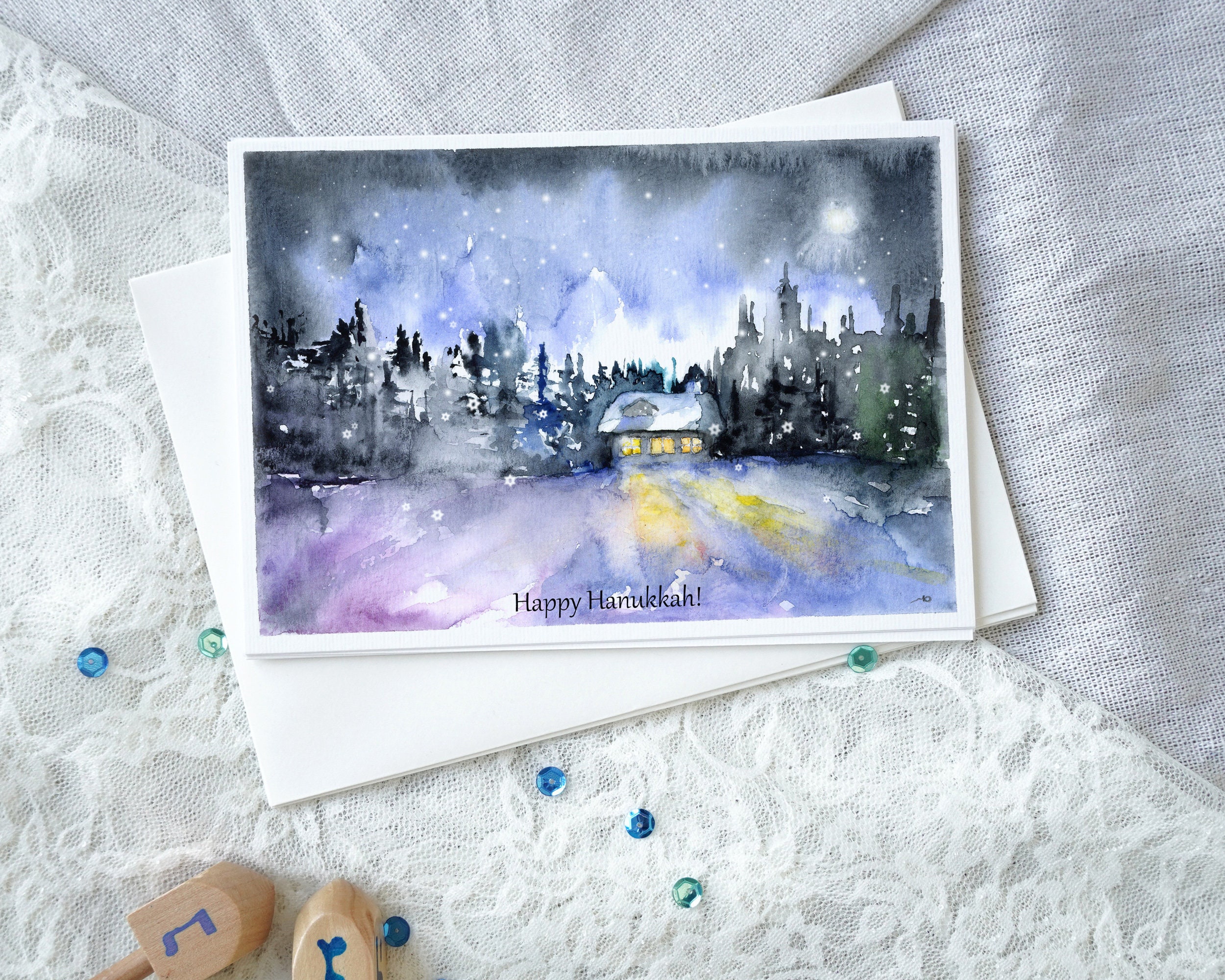Hanukkah greeting Cards, Jewish Holiday Cards, Jewish Cards, Funny Jewish Cards, Handmade Cards, Greeting Card Set, Hanukkah greeting Cards