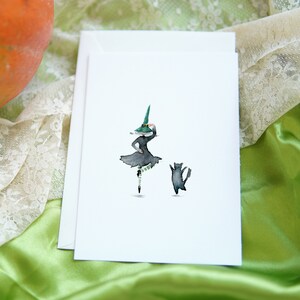 Halloween Greeting Cards, Seasonal Watercolor Card, Halloween Card Set ...