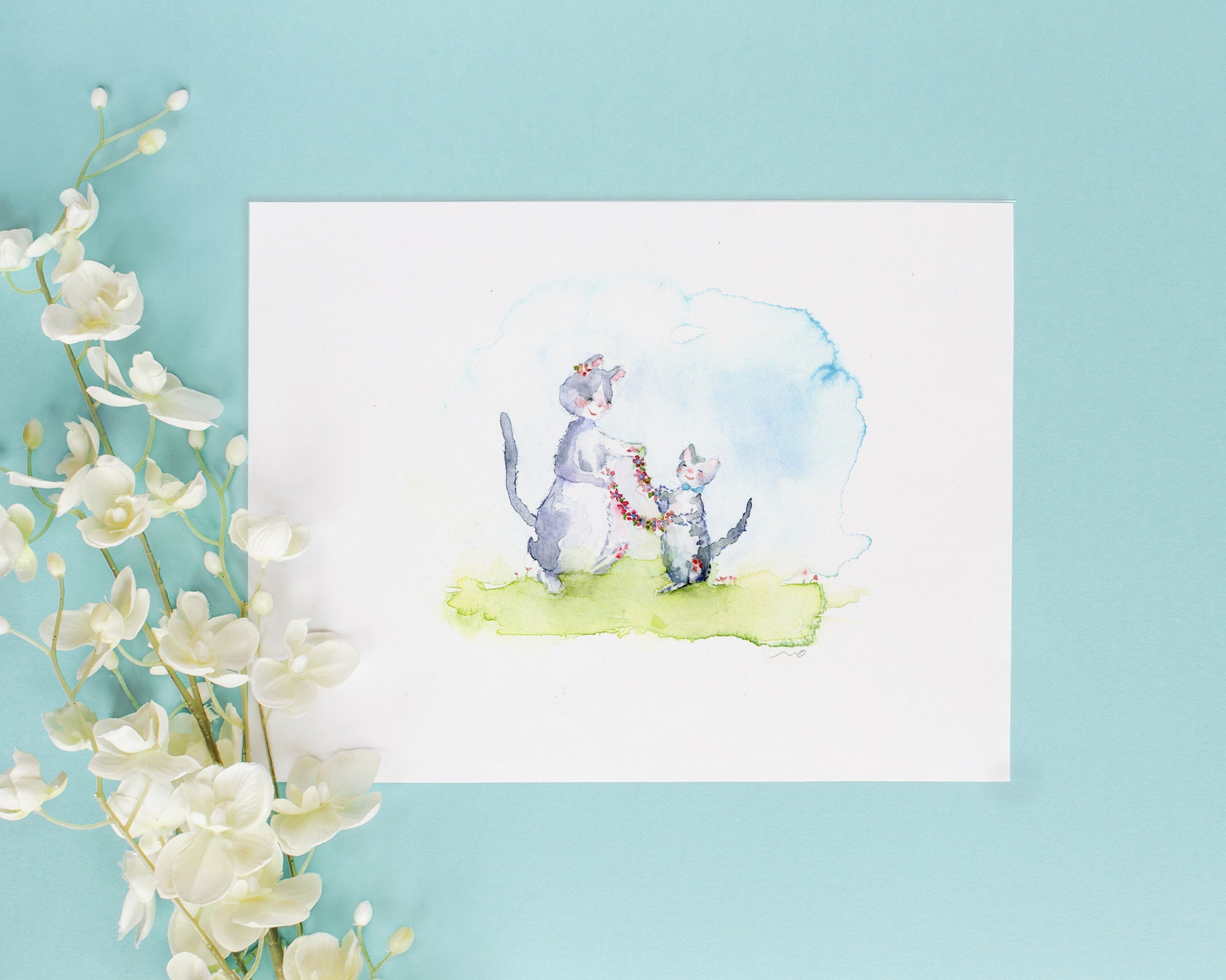 Printable Card for Best Friend, Watercolor Greeting Card, Funny ...