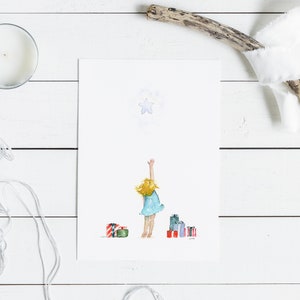 Aquarel kunst kerstkaarten, pakje aquarel kerstkaarten, wenskaarten, vrolijke kerstkaarten, blanco wenskaarten, kerstmis