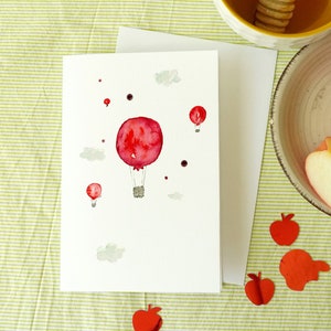 Biglietto d'auguri personalizzato con acquerello Shanah Tova, biglietto d'auguri personalizzato, biglietto per il capodanno ebraico, biglietto d'auguri con acquerello e melograni, biglietto per le festività ebraiche