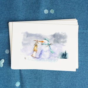 Cartões de Natal, Cartões de Arte em Aquarela, Pacote de Cartões de Natal, Cartões de Saudações de Natal, Cartões de Feliz Natal, Cartões de Saudações Pintados, Natal