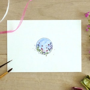 Printable appreciation greeting card, watercolor floral greeting card, encouragement card, Watercolor Celebration Download Card,